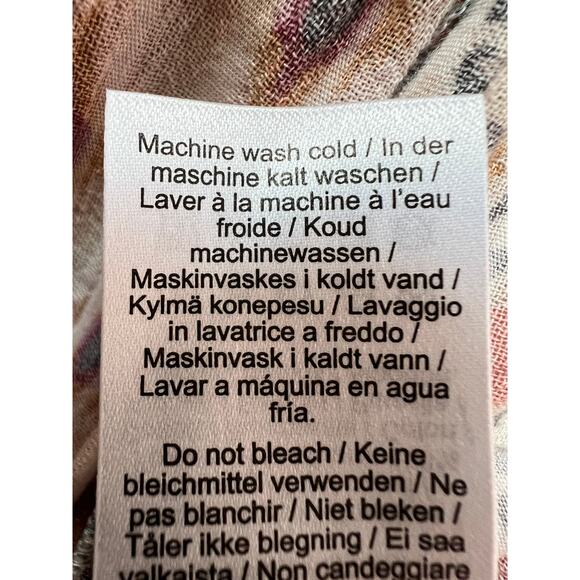 LIVERPOOL WOMENS SIZE LARGE TIERED WOVEN MAXI SKIRT GEO PRINT PINK GREEN NEW - Picture 11 of 12